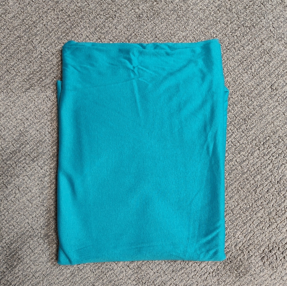 New Fabric - Turquoise - 2 And 2/3 Yards - Stretch Jersey Knit - 60"  Wide